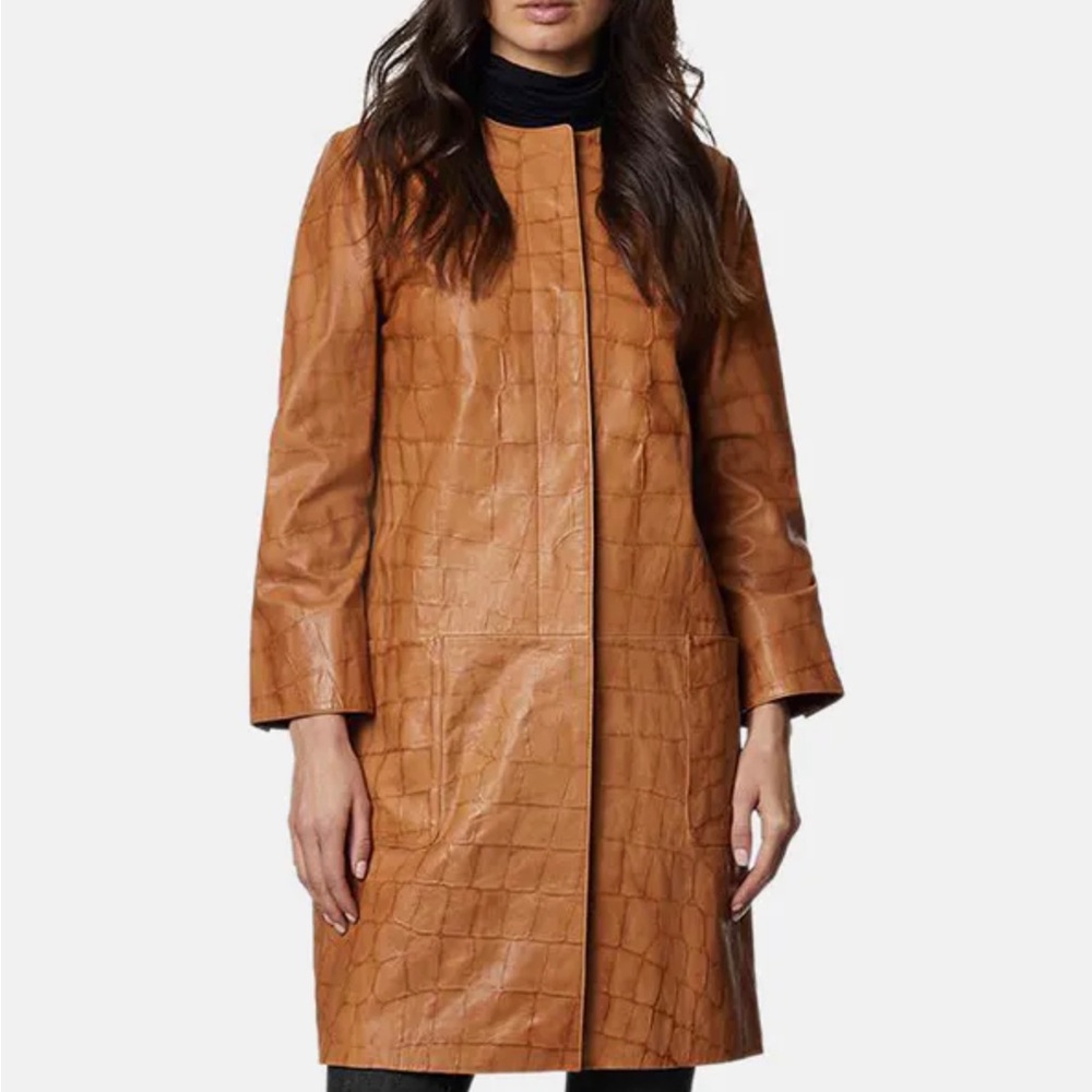 NWT Dawn Levy Leather (London) Jacket